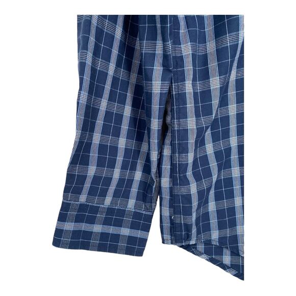 NEW $58 Denim & Flower Mens Cotton Long Sleeve Button Slim Fit Shirt Navy Size M - Picture 8 of 10